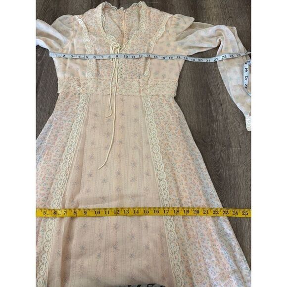 Vintage 60s 70s Zum Zum peasant prairie floral maxi dress - Picture 8 of 8